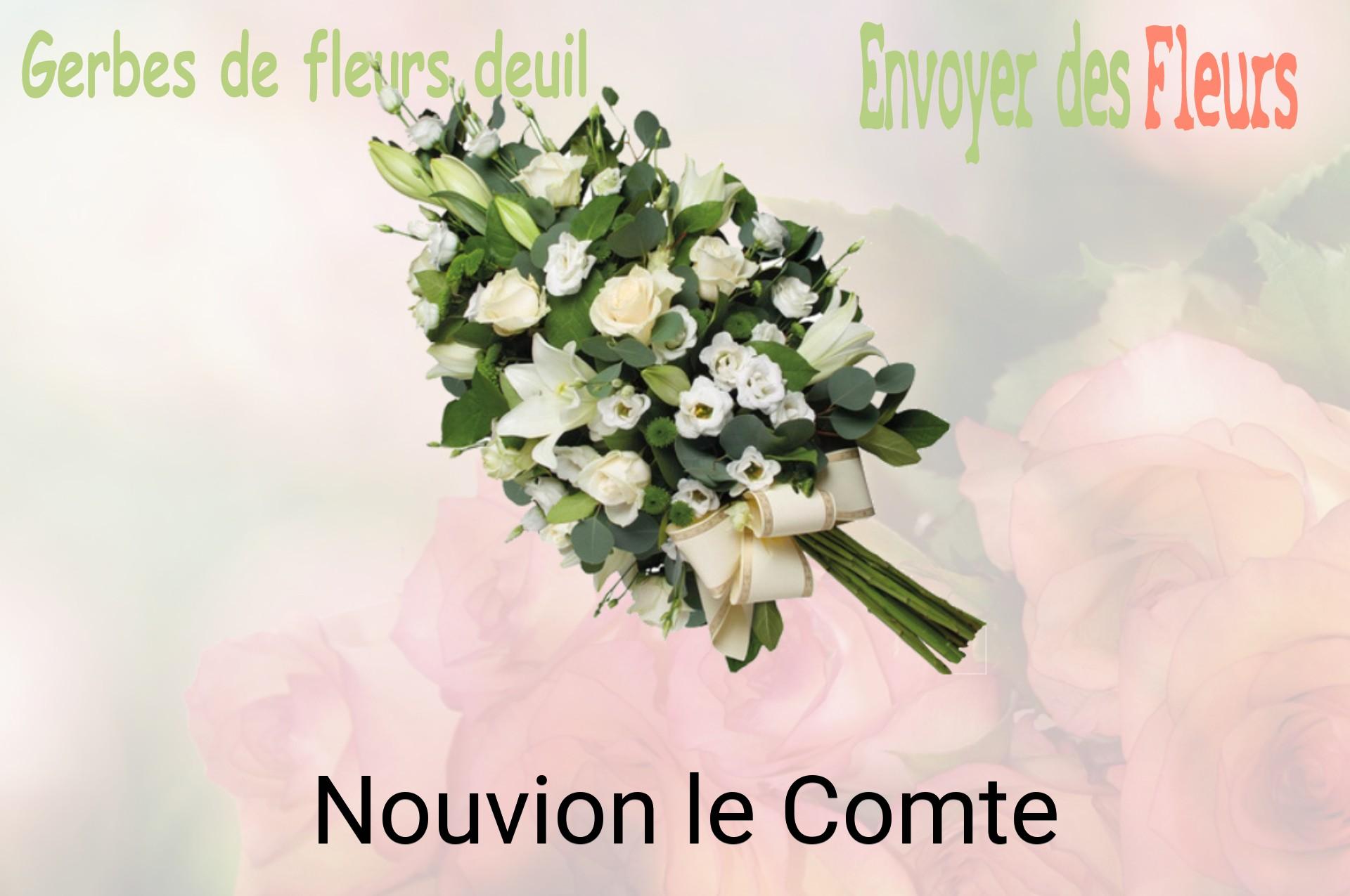 Gerbe de fleurs de deuil livrée à Nouvion-le-Comte